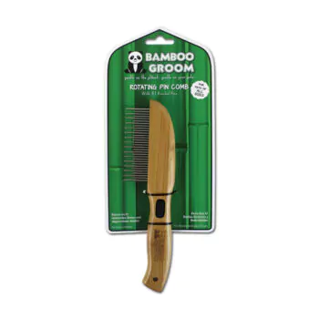 Bamboo Groom Kamm mit 31 rotierenden Zinken